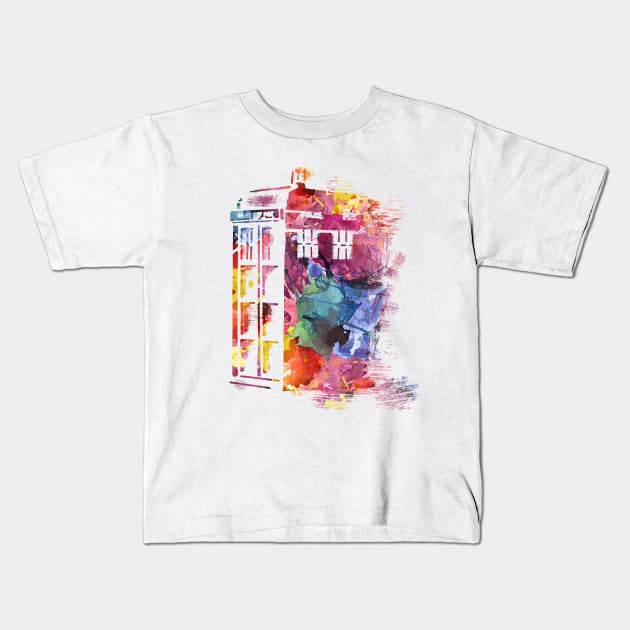 T.A.R.D.I.S (The Disco Box) Kids T-Shirt by JurassicArt